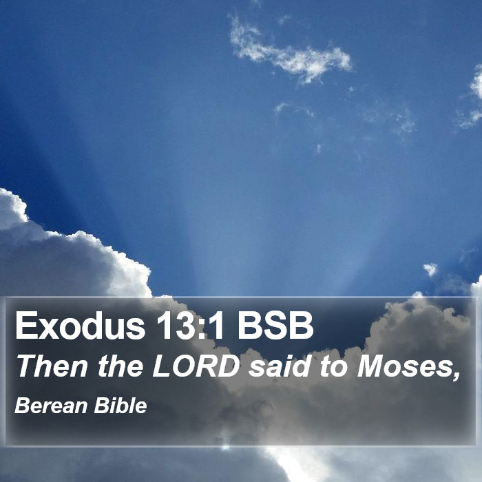 Exodus 13:1 BSB Bible Study