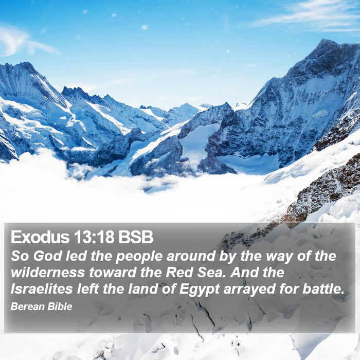 Exodus 13:18 BSB Bible Study