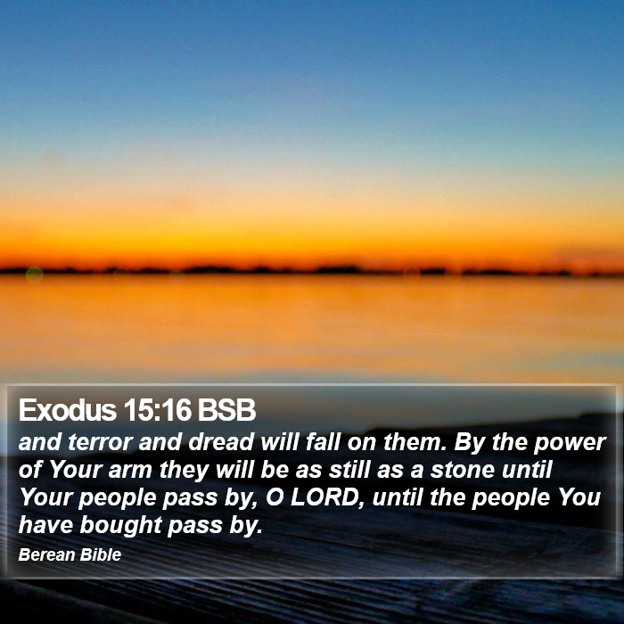 Exodus 15:16 BSB Bible Study