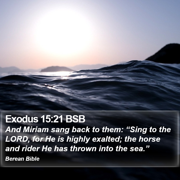 Exodus 15:21 BSB Bible Study