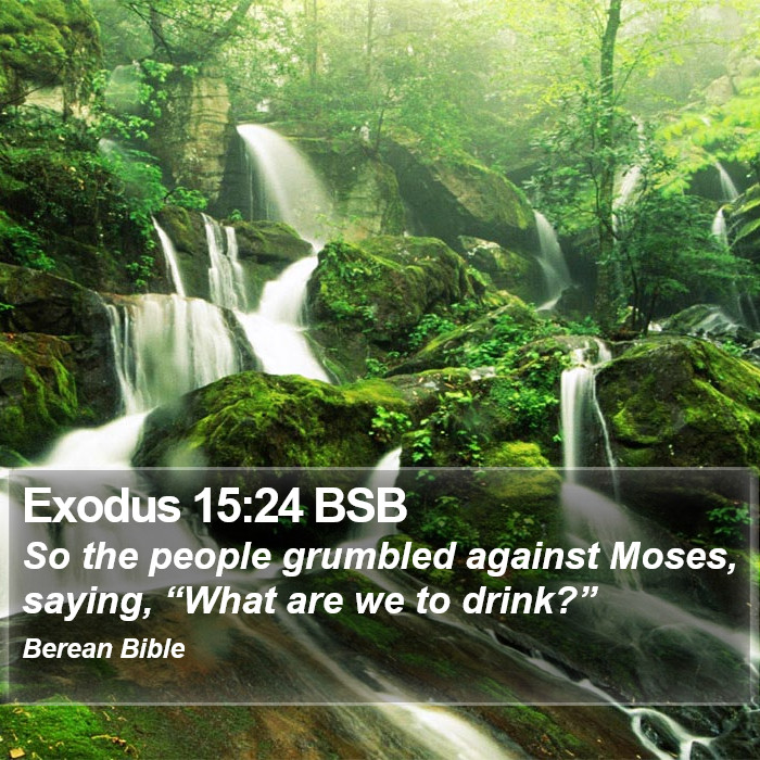 Exodus 15:24 BSB Bible Study