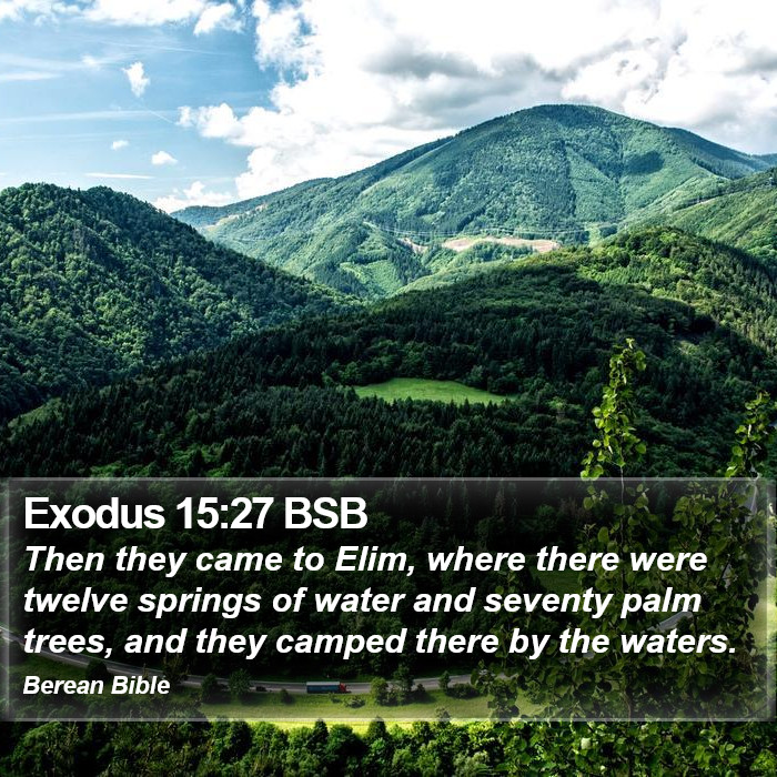 Exodus 15:27 BSB Bible Study