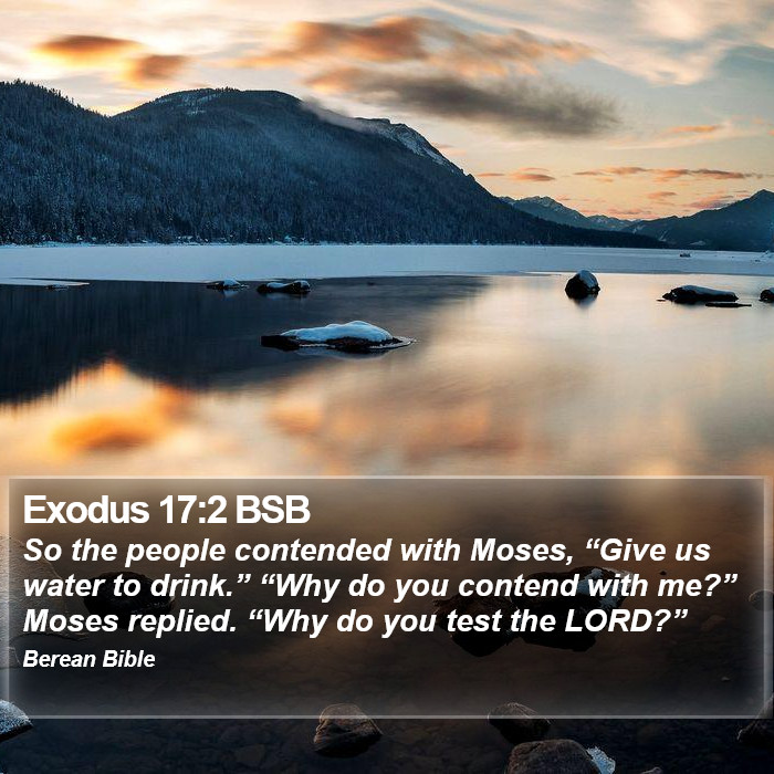 Exodus 17:2 BSB Bible Study