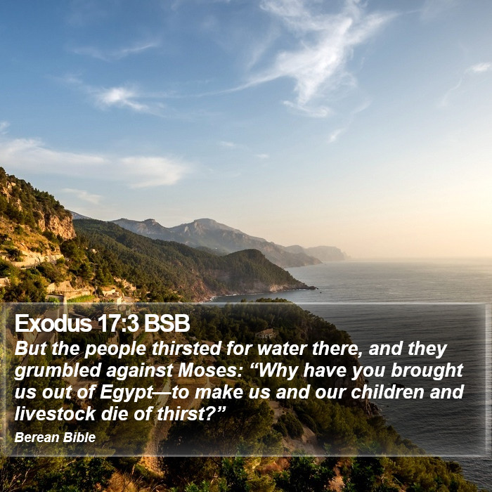 Exodus 17:3 BSB Bible Study