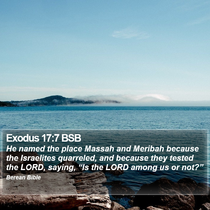 Exodus 17:7 BSB Bible Study