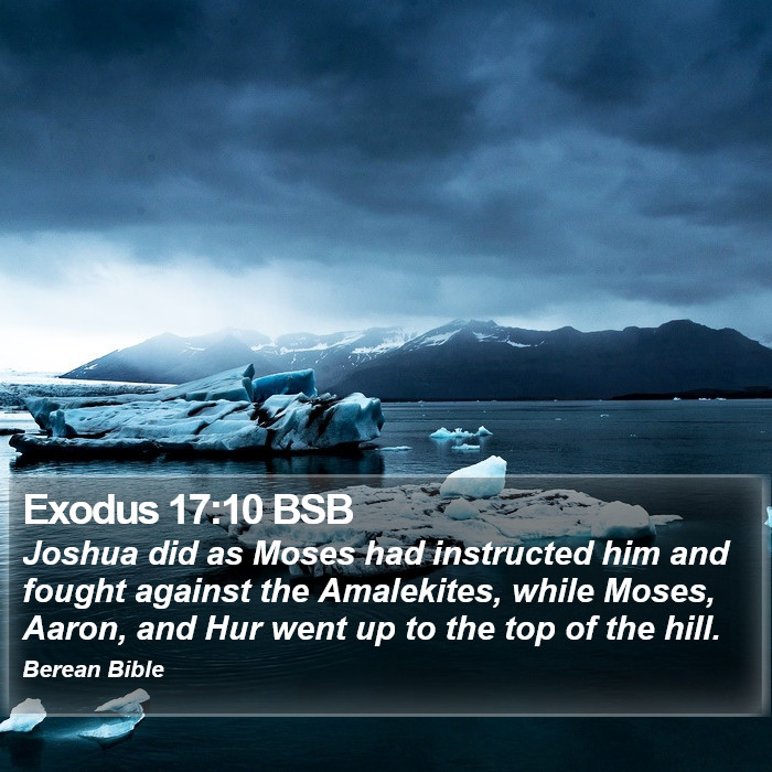 Exodus 17:10 BSB Bible Study