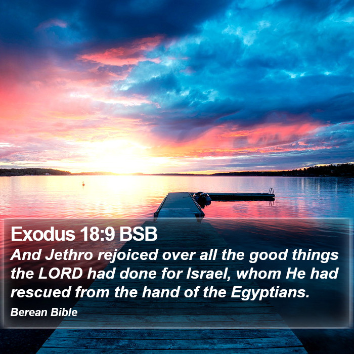 Exodus 18:9 BSB Bible Study