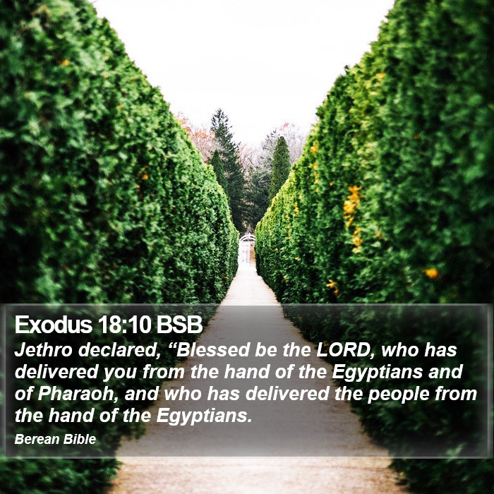 Exodus 18:10 BSB Bible Study