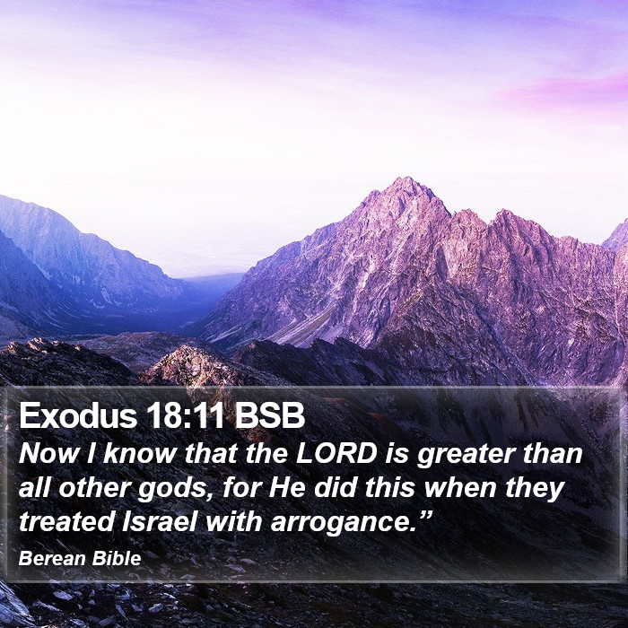 Exodus 18:11 BSB Bible Study