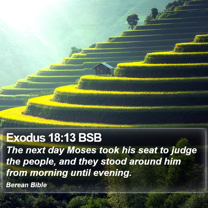 Exodus 18:13 BSB Bible Study