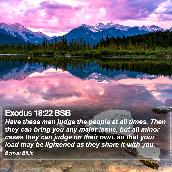 Exodus 18:22 BSB Bible Study