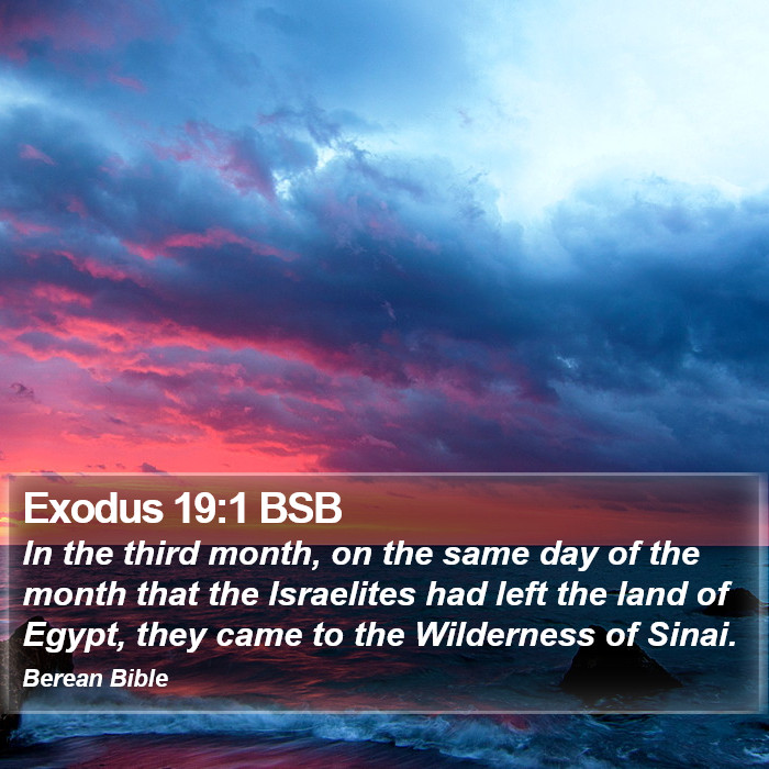 Exodus 19:1 BSB Bible Study