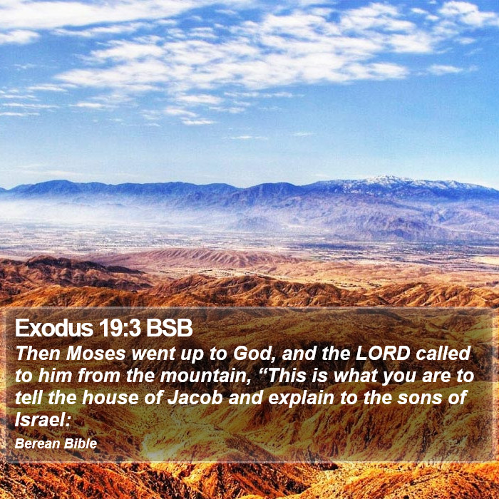 Exodus 19:3 BSB Bible Study