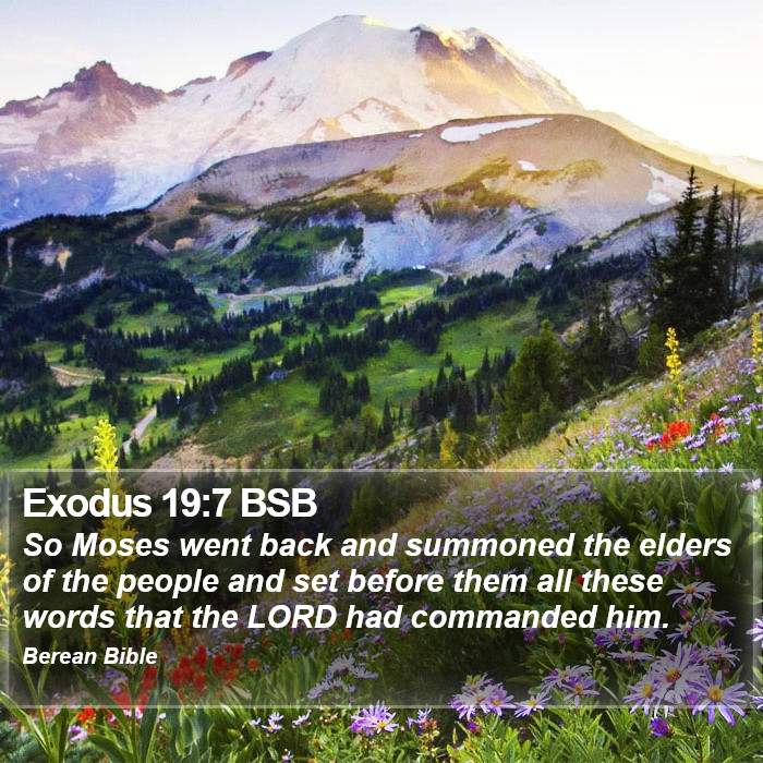 Exodus 19:7 BSB Bible Study