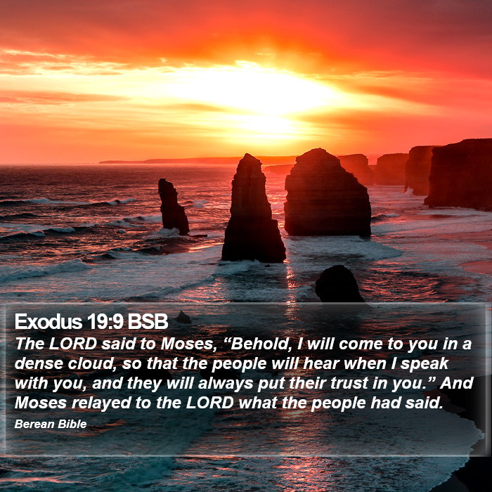 Exodus 19:9 BSB Bible Study