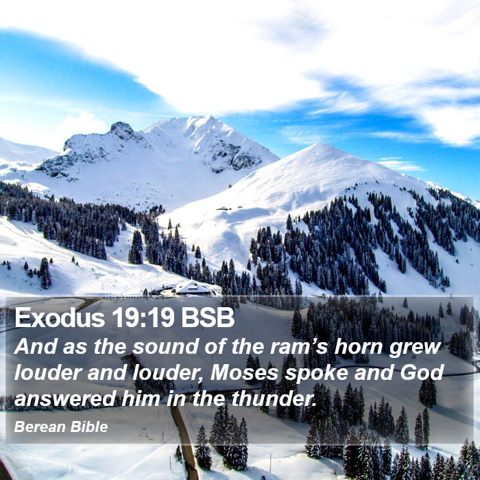 Exodus 19:19 BSB Bible Study