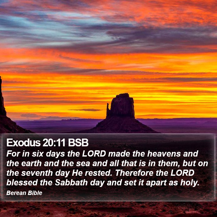 Exodus 20:11 BSB Bible Study