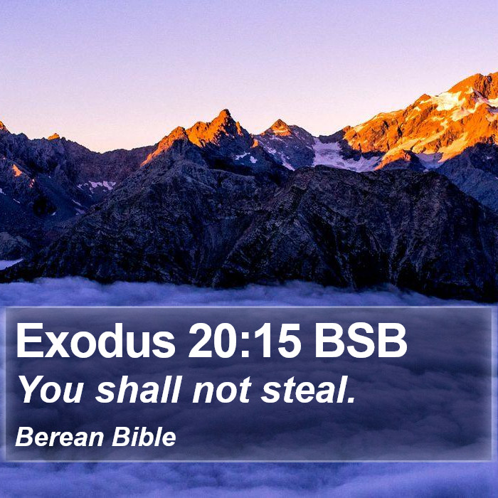 Exodus 20:15 BSB Bible Study