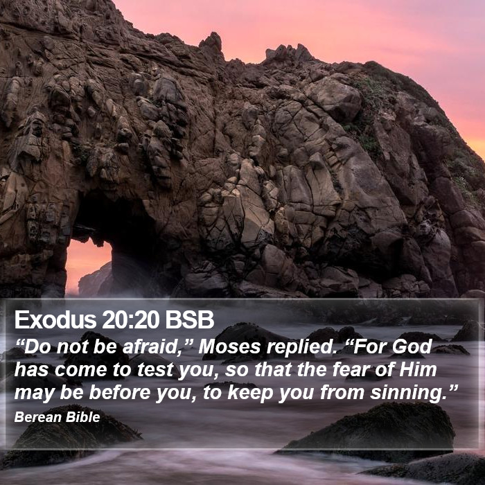 Exodus 20:20 BSB Bible Study