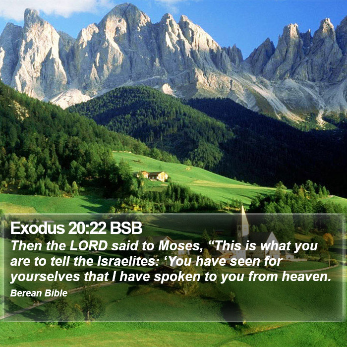 Exodus 20:22 BSB Bible Study