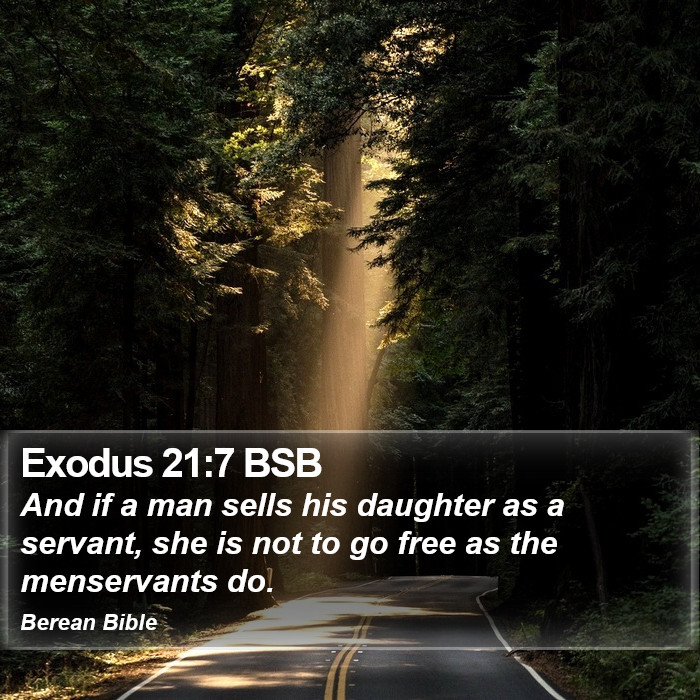 Exodus 21:7 BSB Bible Study