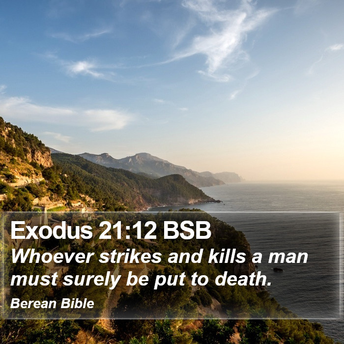 Exodus 21:12 BSB Bible Study