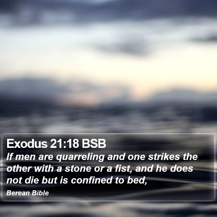 Exodus 21:18 BSB Bible Study