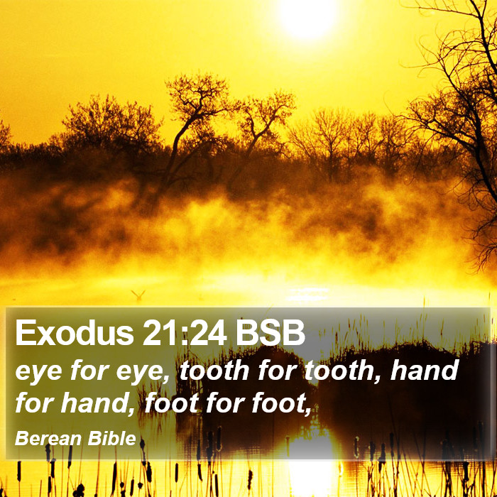 Exodus 21:24 BSB Bible Study