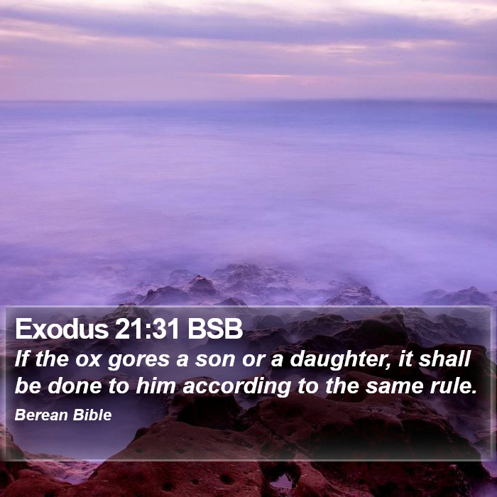 Exodus 21:31 BSB Bible Study