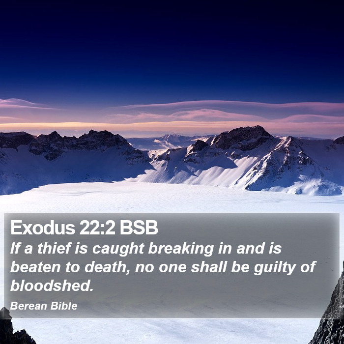 Exodus 22:2 BSB Bible Study