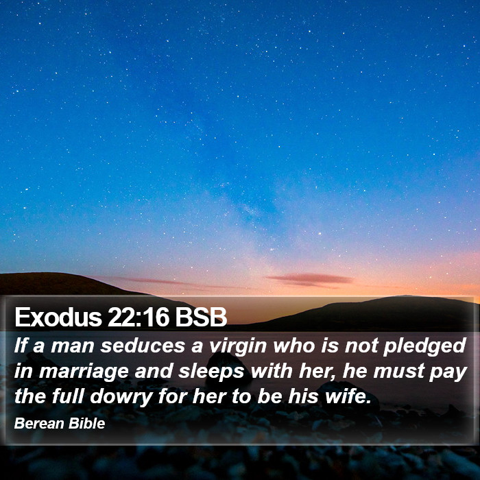 Exodus 22:16 BSB Bible Study