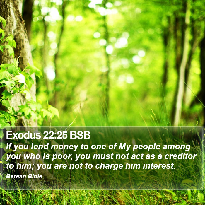 Exodus 22:25 BSB Bible Study