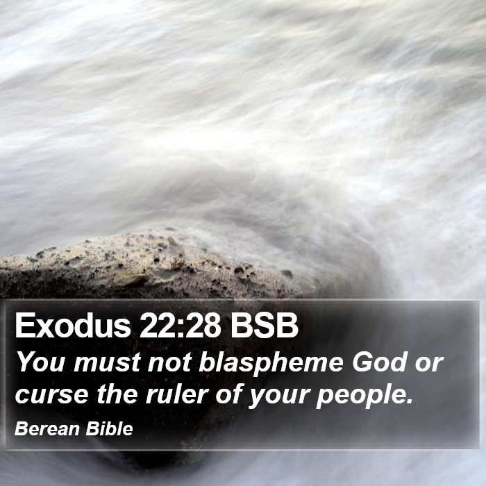 Exodus 22:28 BSB Bible Study