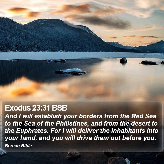 Exodus 23:31 BSB Bible Study