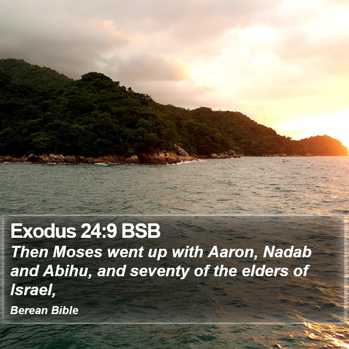 Exodus 24:9 BSB Bible Study