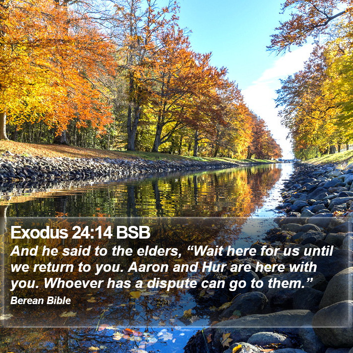 Exodus 24:14 BSB Bible Study