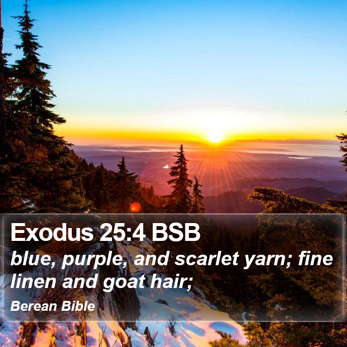 Exodus 25:4 BSB Bible Study