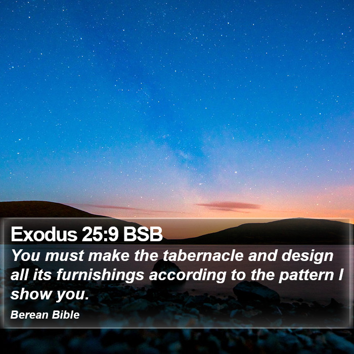 Exodus 25:9 BSB Bible Study