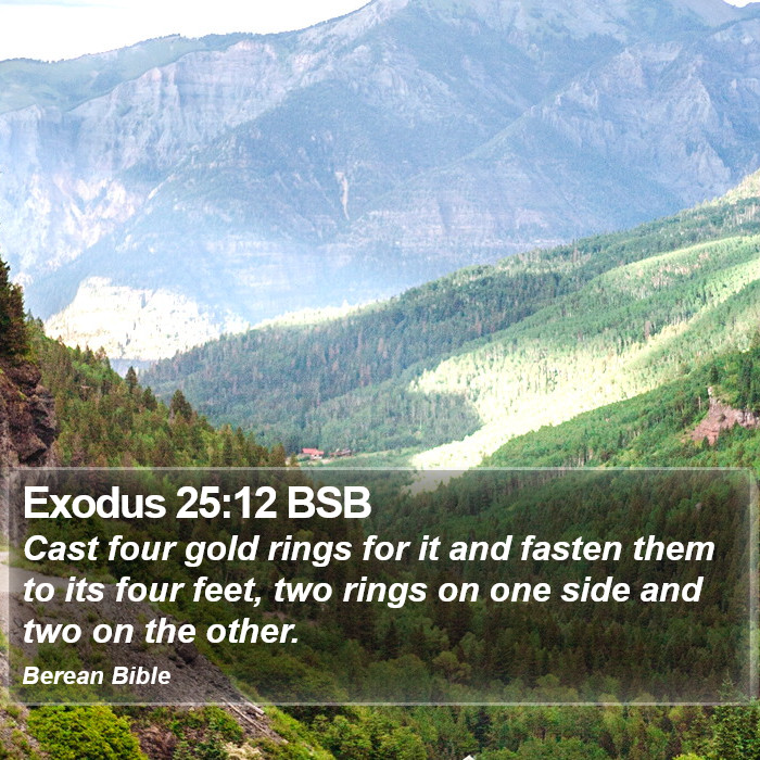 Exodus 25:12 BSB Bible Study