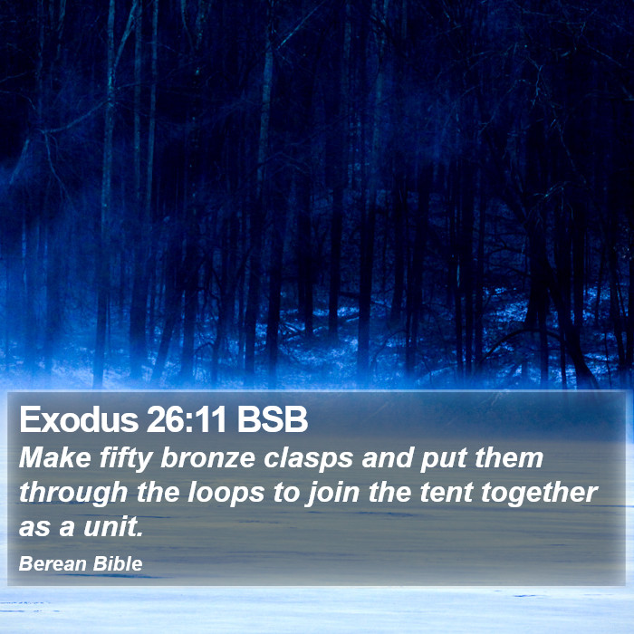 Exodus 26:11 BSB Bible Study