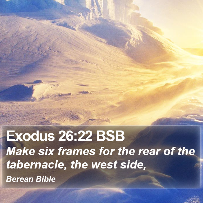 Exodus 26:22 BSB Bible Study