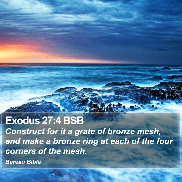 Exodus 27:4 BSB Bible Study