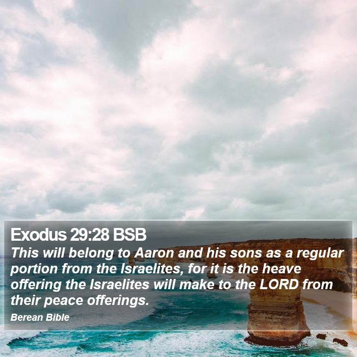 Exodus 29:28 BSB Bible Study