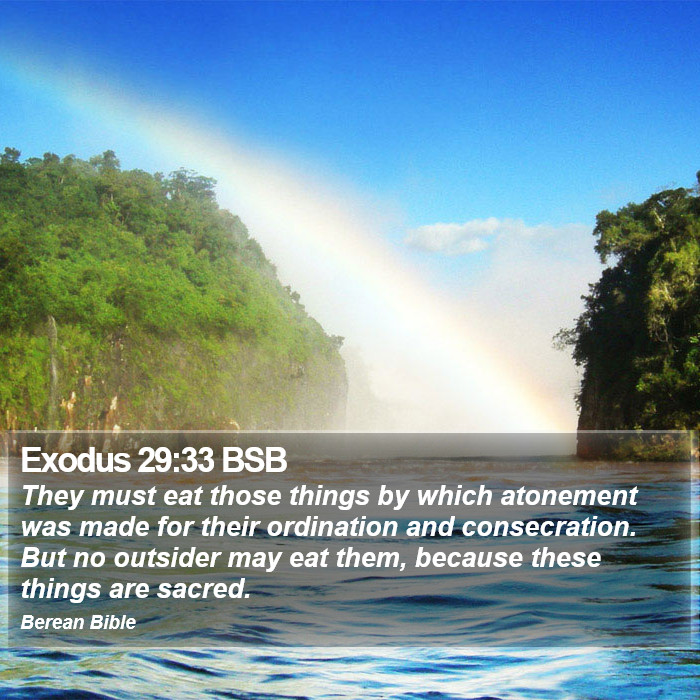 Exodus 29:33 BSB Bible Study