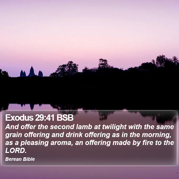 Exodus 29:41 BSB Bible Study