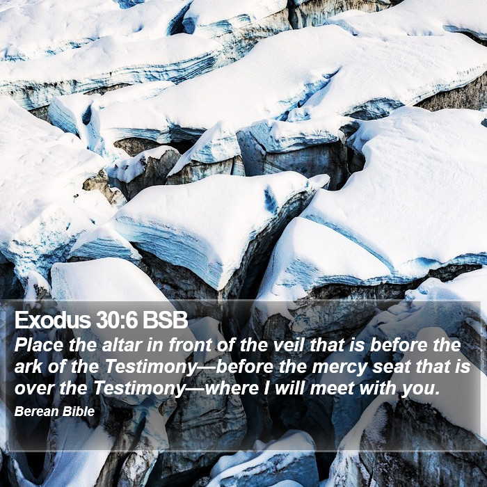 Exodus 30:6 BSB Bible Study