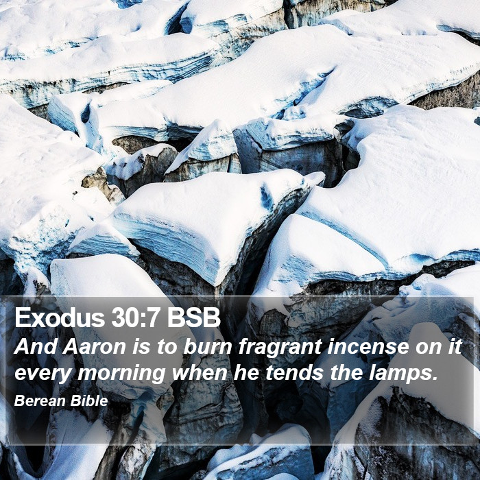 Exodus 30:7 BSB Bible Study