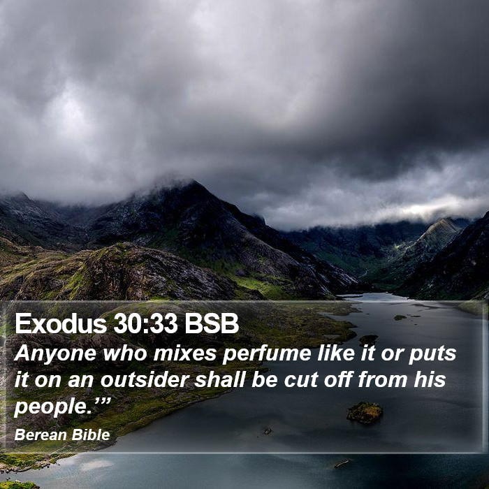 Exodus 30:33 BSB Bible Study