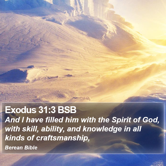 Exodus 31:3 BSB Bible Study