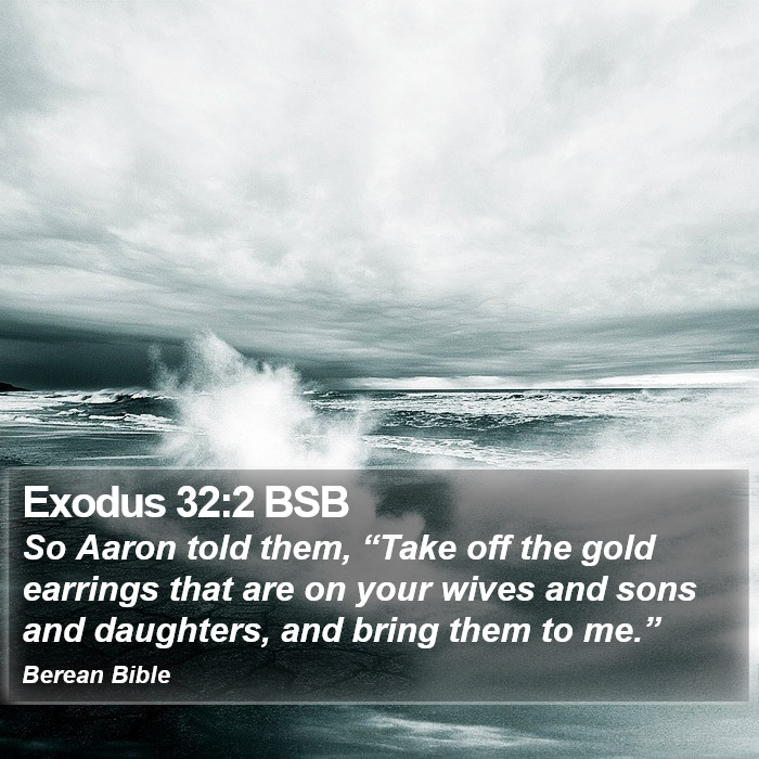 Exodus 32:2 BSB Bible Study